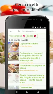 Trova Ricetta android App screenshot 6